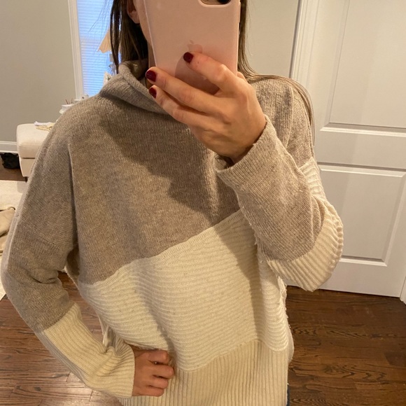 French Connection color block turtleneck sweater - Picture 2 of 5